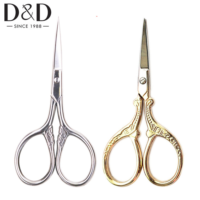 D&D Small Embroidery and Sewing Scissors for Needlework Stainless